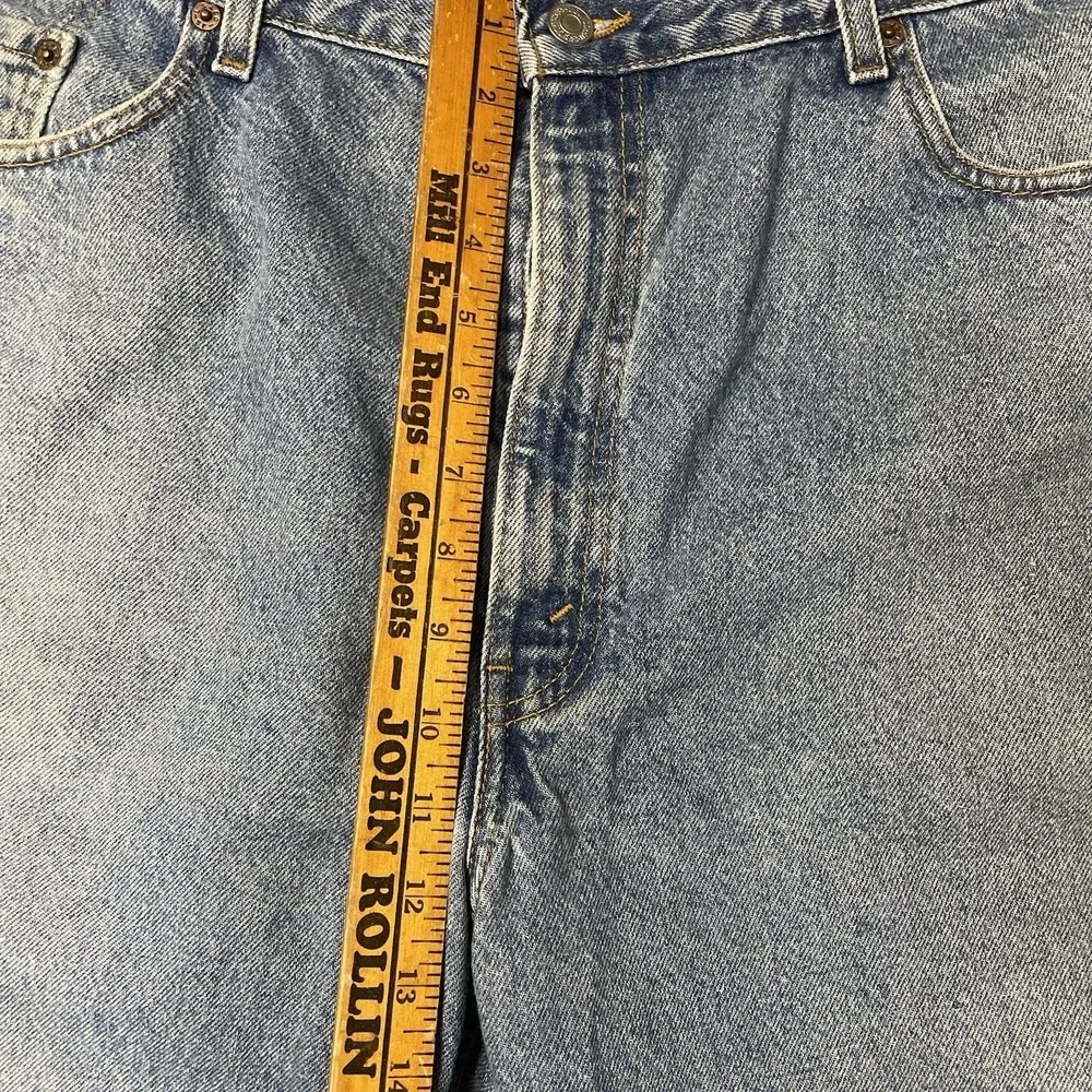 Vintage Levi's 468 Jeans Mens 42x30 Light Blue Relaxed Straight Denim Pants VTG